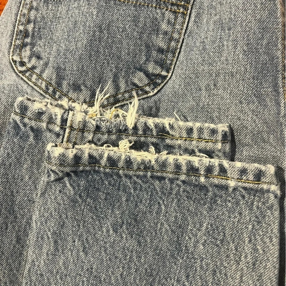 VTG L.L. BEAN 90s High Waisted Contrast Stitching Light Wash Mom Jeans - Picture 10 of 13